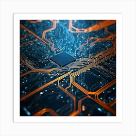 Circuit Board 9 Art Print