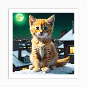 Gorgeous Ginger Cat Art Print