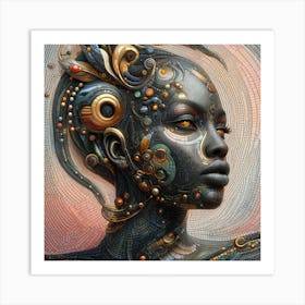 Cyborg Woman 4 Art Print