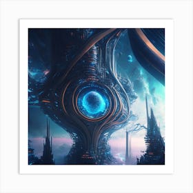 Futuristic City 24 Art Print