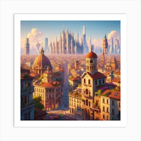 Modern Milano: Duomo Dreams Art Print