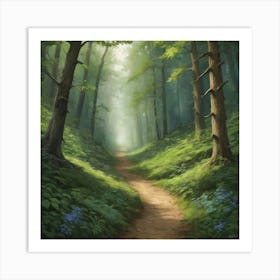 Forest Path Art Print 1 Art Print