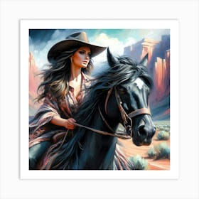 Creative Horse Beauty Illustration Nr 157 Art Print