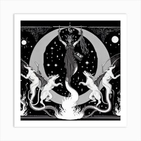 Satyr Of The Moon Art Print