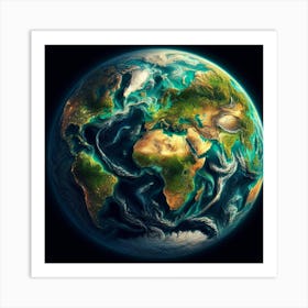 A world map Art Print