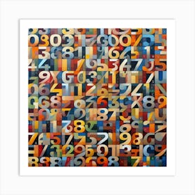 Numbers Art Print