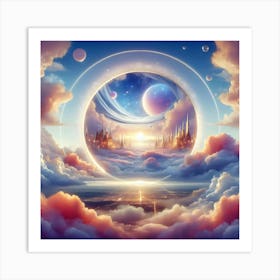 Circle In The Clouds Art Print