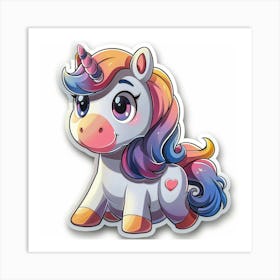 Unicorn Sticker 13 Art Print