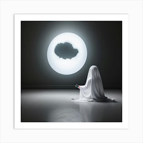 Ghost In The Dark 3 Art Print