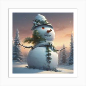 Frosty 2 Art Print