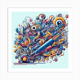 Doodle Art Art Print