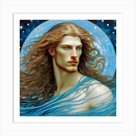 Aquarius Man Art Print