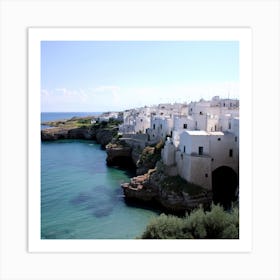 White Buildings On The Coast Art Print