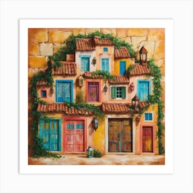 House In Greece Art Print