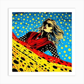 Girl In The Sky Art Print