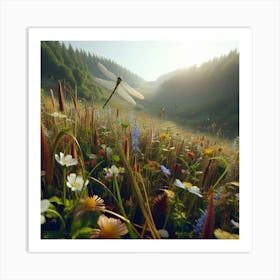 Wildflowers In The Meadow Art Print