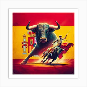Flag Of Spain Art Print