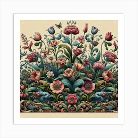 Floral Border 2 Art Print