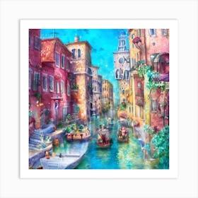 Venice Canal 2 Art Print