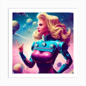 Venus In Space Art Print