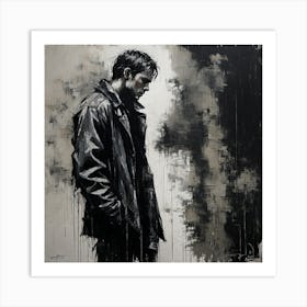 'The Man In The Rain' 1 Art Print