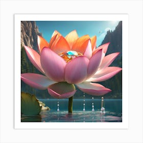 Lotus Flower Art Print