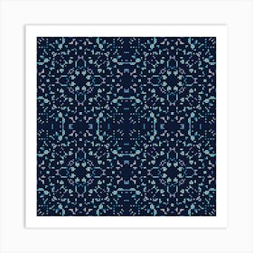 Abstract geometric symmetric mosaic pattern 3 Art Print