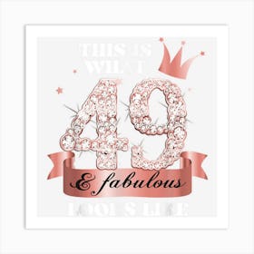 49 & Fabulous I Rose And Black Party Group Candid Photo Item Art Print