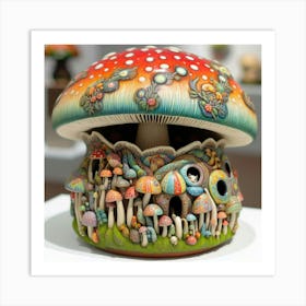 Mushroom House Art Print