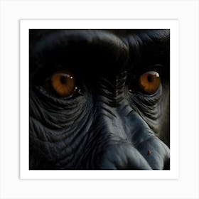 Gorilla Eyes Art Print