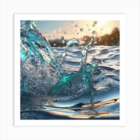 Water Splash 5 Art Print