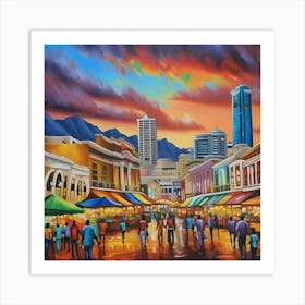 Market city Art Print