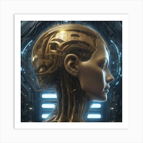 Futuristic Woman 70 Art Print