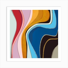 Sinuous Shapes Art Print