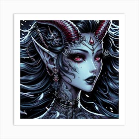 Demon Girl 2 Art Print