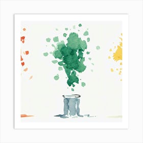 Watercolor Splatters 1 Art Print