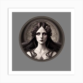 Gothic Woman ai art Art Print