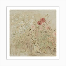 Flowers In The Garden Art Print