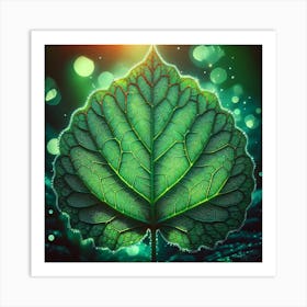 Green Leaf 1 Art Print