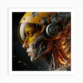 Futuristic Woman 19 Art Print