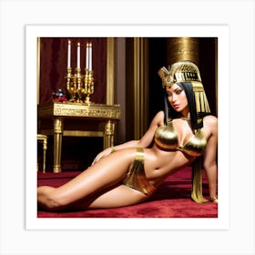 Golden Phaoronic Cleopatra Art Print