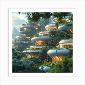 Futuristic City 2 Art Print