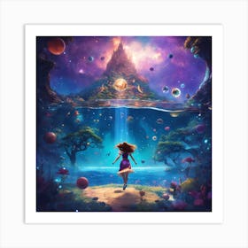 Girl In A Dream Art Print