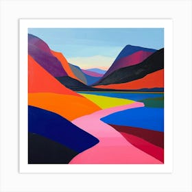 Colourful Abstract Cairngorms National Park Scotland 2 Art Print