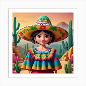 Mexican Girl 72 Art Print