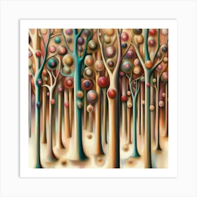 Colorful Trees 5 Art Print