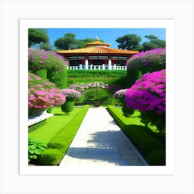 Chinese Garden Art Print