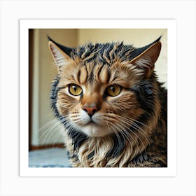 Portrait Of A Cat 9 Art Print