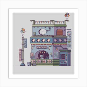 Pixel Art Retro Classic vintage Art Print