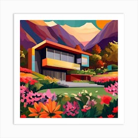 House In The Mountains 1 Art Print